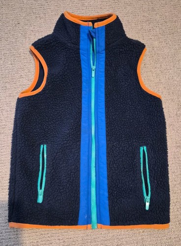 Kids fleece gilet navy blue - kids,