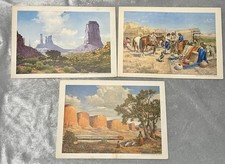 Santa Fe Railroad Fred Harvey Dining Car Special Event US Postmaster Trio 1950s