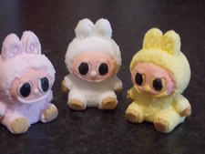 3 Edible Fondant labubu