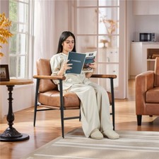 PU Leather Accent Chair Lounge