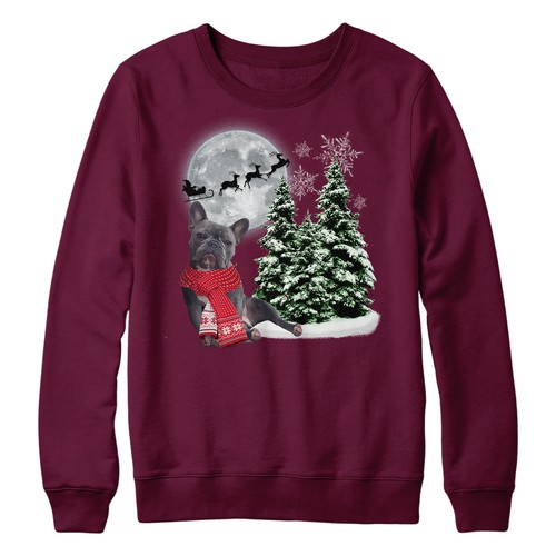 French bulldog christmas - french,