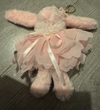 Pink Rabbit Key Ring With Hat