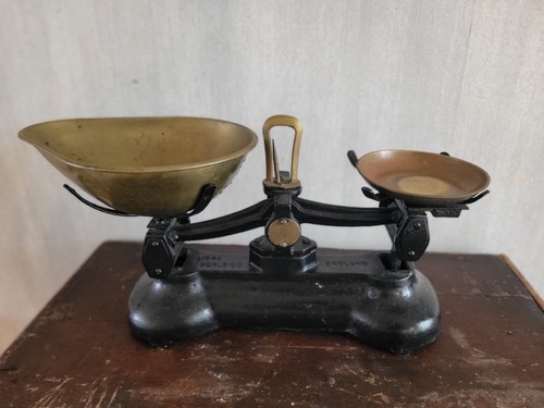 Antique cast iron scales - antique,
