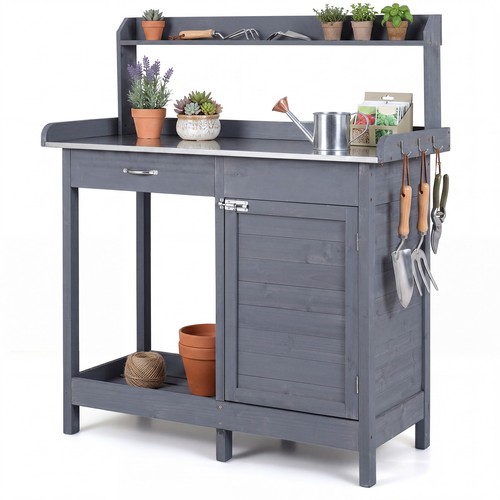 Garden potting bench - garden,