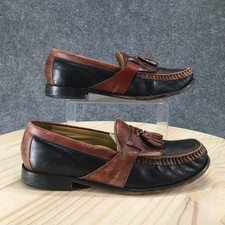 Florsheim Shoes Mens 9 EEE Bio Comfort Kiltie Tassel Loafer Brown Black Leather
