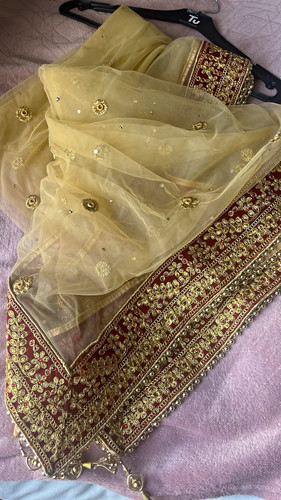 Women wedding gold net - wedding,
