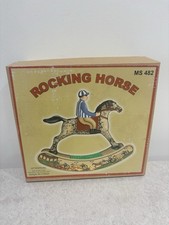 Tin Wind up Rocking Horse