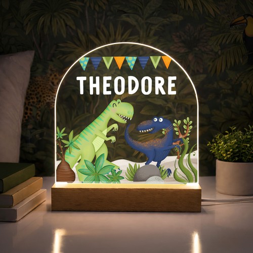 Personalised led dinosaur - personalised,