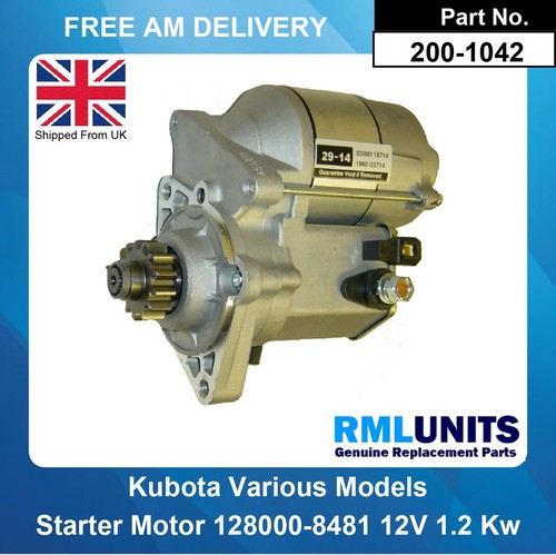 Starter motor for kubota - starter,