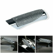 1Pc White Bling Crystal Car