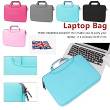 For HP 11"12"13"15.4"15.6" inch WaterProof Plain Soft Slim Handbag Laptop Bag