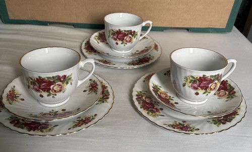 Vintage royal norfolk trio set - royal,