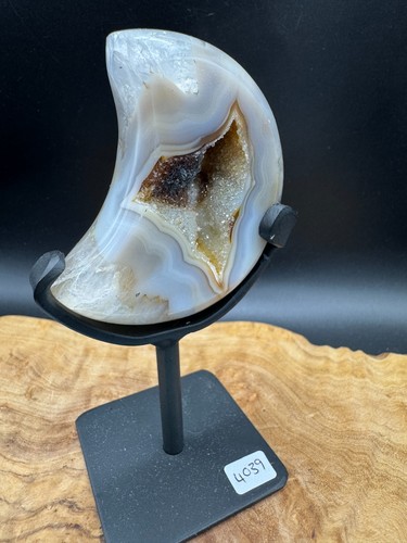 Crystal moon agate - crystal, crescent
