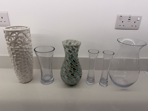 Job lot vases glass - job,