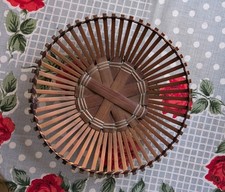 Vintage Wooden Bamboo Round