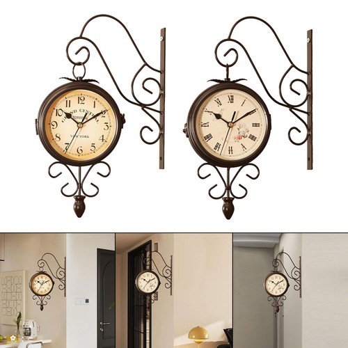 Double sided wall clock - double,