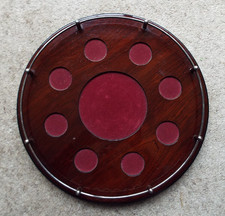 GALLERIED DECANTER TRAY - SPACE FOR DECANTER AND 8 GLASSES