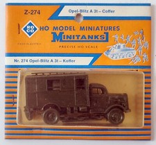 Vintage Roco Minitanks 274 Opel-Blitz A 3T Coffer MIB