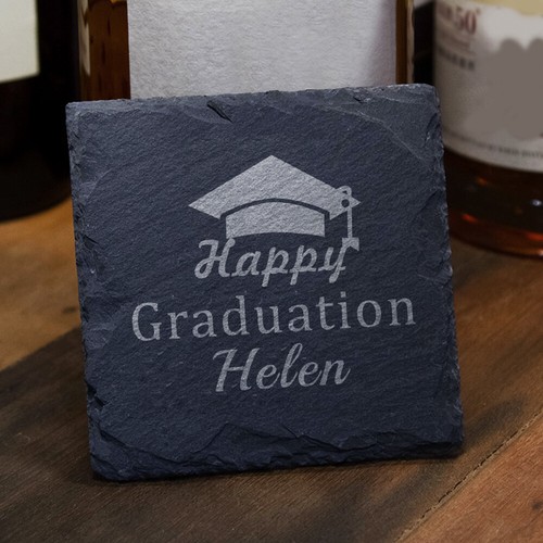 Personalised slate coasters - slate,
