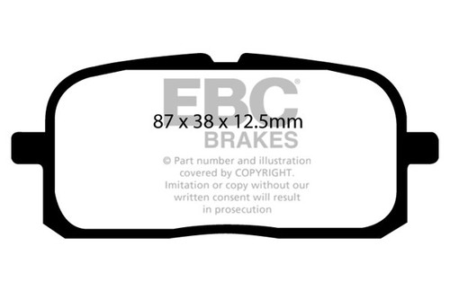 Ebc ultimax rear brake pads - ultimax,