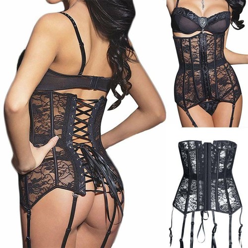 Womens gothic lace boned - gothic,