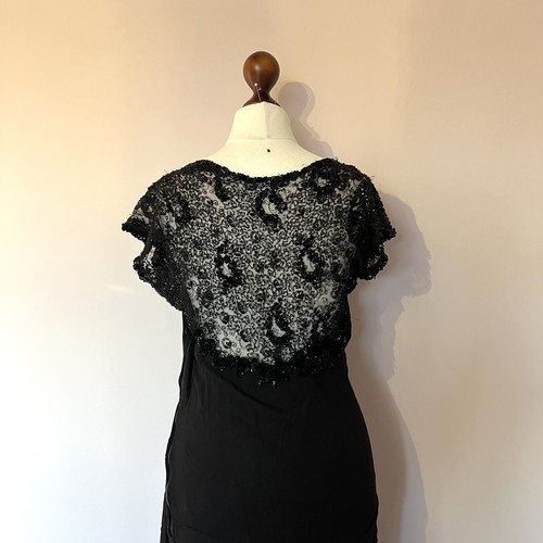 1940s black sequin evening