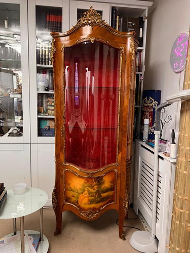 Antique bow fronted vernis - fronted,