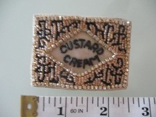 CUSTARD CREAM BISCUIT BROOCH