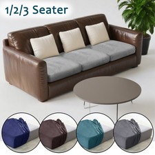 1/2/3 Seater Velvet Replacement Sofa Seat Cushion Covers Stretch Couch Protector