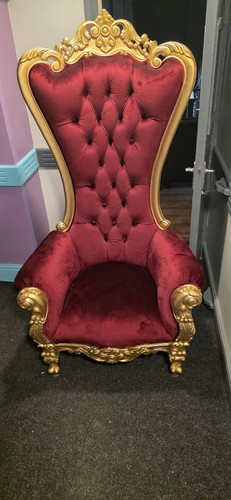 Baroque style king throne - baroque,