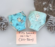 2 BOY Dolls Nappies Fits