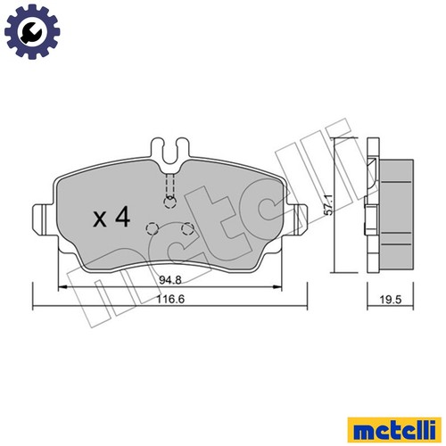 Brake pad set disc - disc,