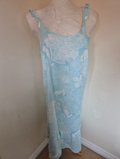 BN size 10 blue white flower print nightie / nightdress