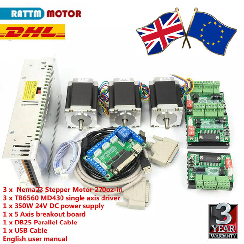 Axis nema 23 cnc kit - nema,