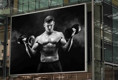 Bodybuilder poster man gym - bodybuilder,