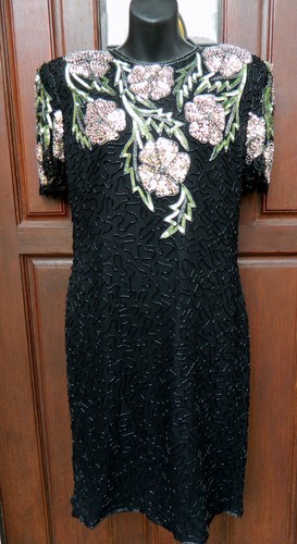 Scala black beaded - black, dress
