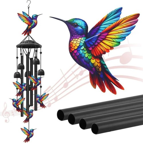 Large hummingbird wind - large, chimes