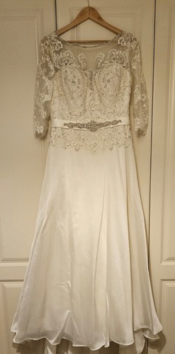 Line wedding dress - wedding, with