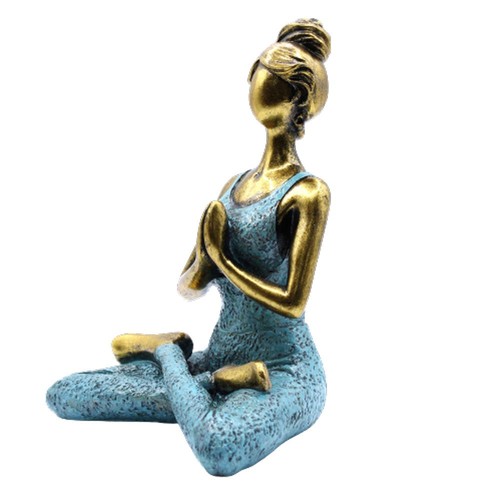 Yoga lady figure bronze - -, &