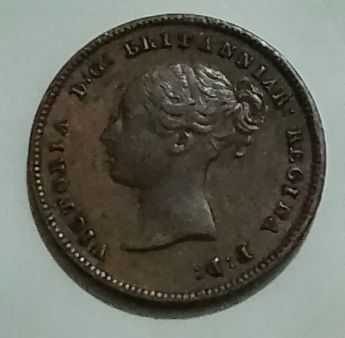 1843 half farthing british - 1843,
