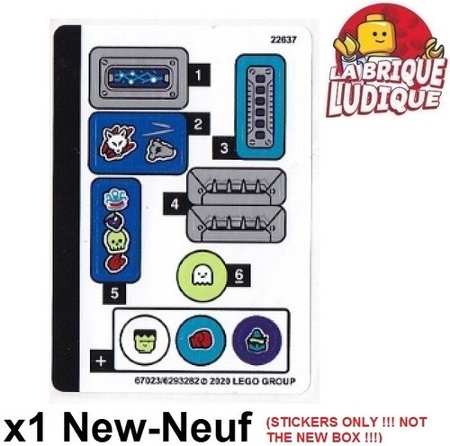 Lego sticker autocollant - 1x,