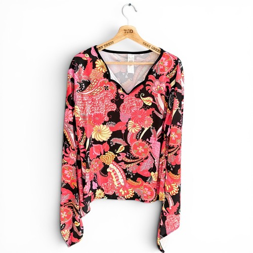 Ladies bell sleeved top black - top,