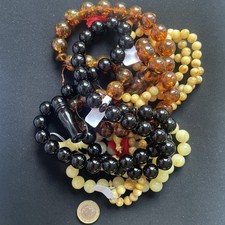 Set Of 5 Baltic Amber Misbaha