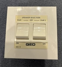 QED WM15 In Wall Or Pattress Box Mounted Speaker Switch -used