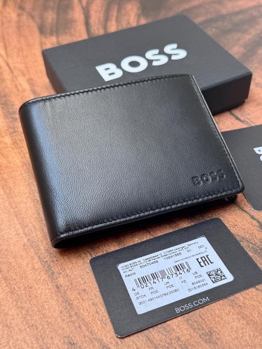 Grained leather hugo - leather, boss