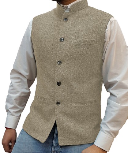Mens tweed waistcoat - mens,