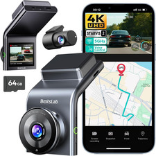4K Dual Dash Cam Front Rear