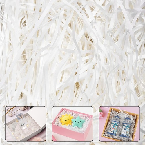 White shredded paper - white, luxury