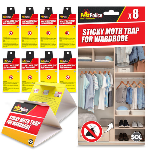 24pk sticky moth traps - sticky,