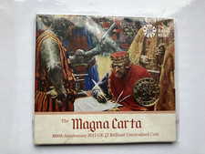 2015 THE MAGNA CARTA  TWO 2 POUND COIN BRILLIANT UNCIRCULATED BU BUNC PACK